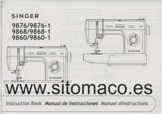 MANUAL DE INTRUCCIONES SINGER 9876/9868/9860